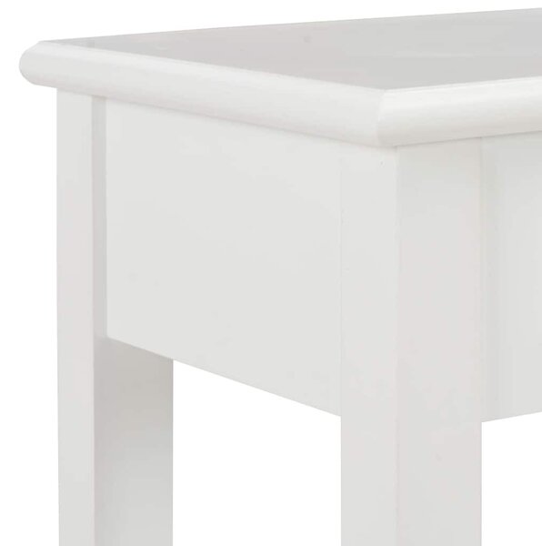 Fehér fa tálalóasztal 110 x 35 x 80 cm