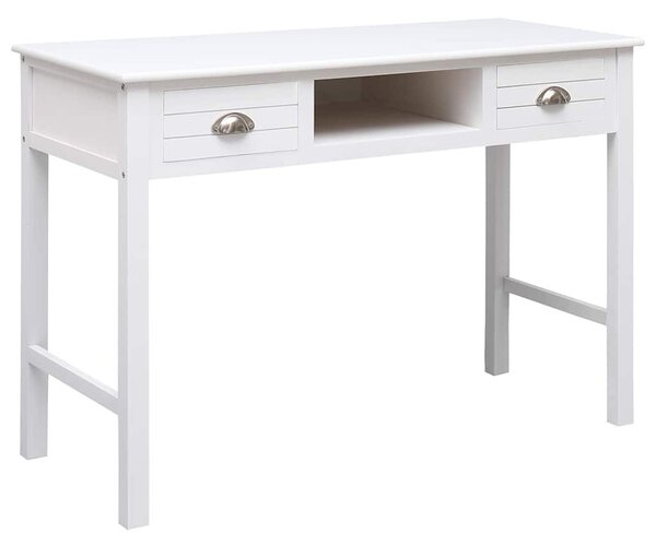 Fehér tömör császárfa íróasztal 108 x 45 x 76 cm