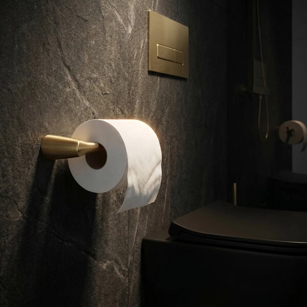 Falra szerelhető wc papír tartó 16205 VIBE Brush Gold