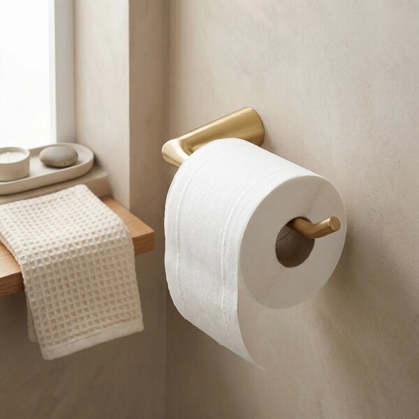 Falra szerelhető wc papír tartó 16205 VIBE Brush Gold