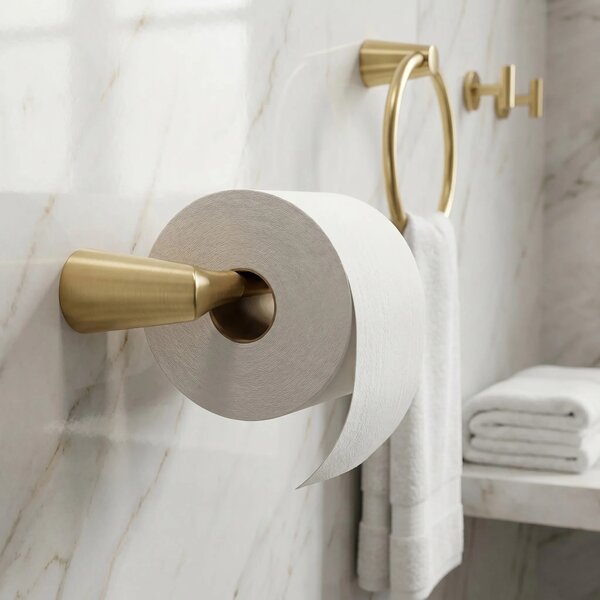 Falra szerelhető wc papír tartó 16205 VIBE Brush Gold