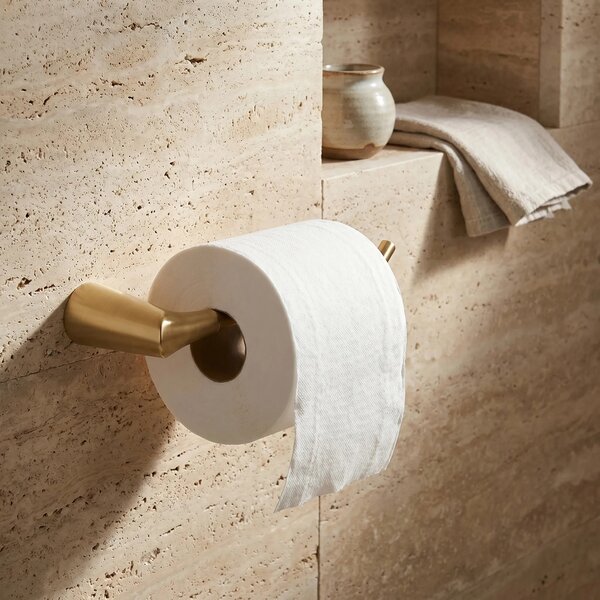 Falra szerelhető wc papír tartó 16205 VIBE Brush Gold