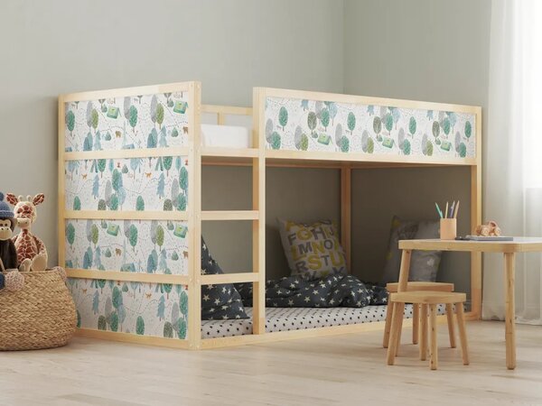 IKEA KURA ágy bútormatrica - kemping az erdőben