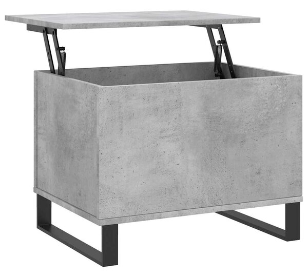 Betonszürke szerelt fa dohányzóasztal 60 x 44,5 x 45 cm