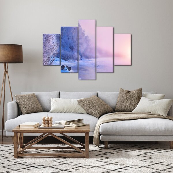 Kép - Befagyott folyó (150x105 cm)
