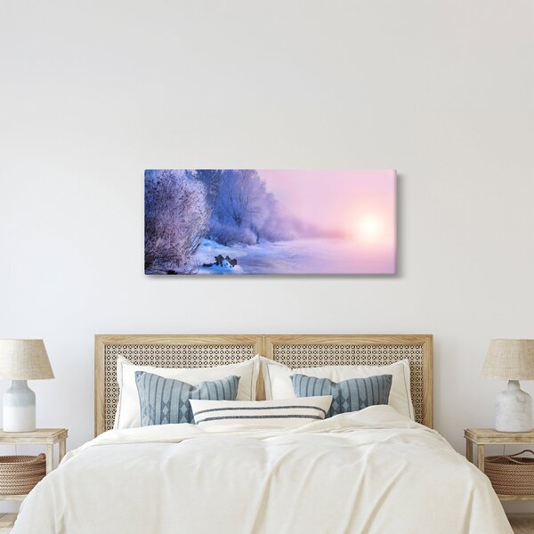 Kép - Befagyott folyó (120x50 cm)