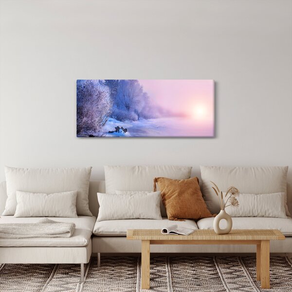 Kép - Befagyott folyó (120x50 cm)