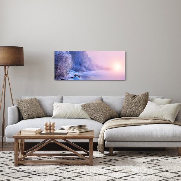 Kép - Befagyott folyó (120x50 cm)