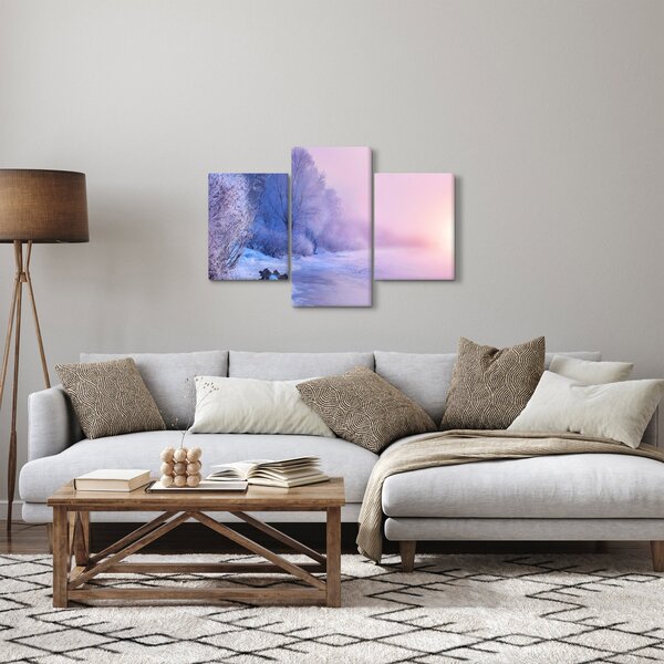 Kép - Befagyott folyó (90x60 cm)