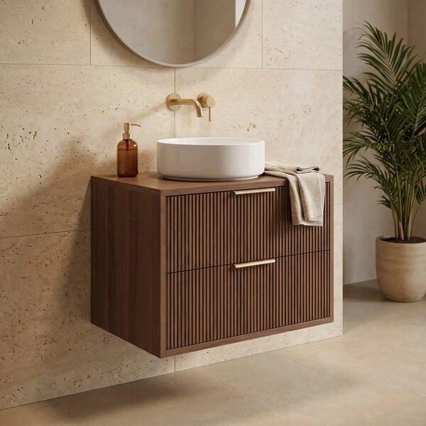 Mosdószekrény Rea Mono 60cm Brown
