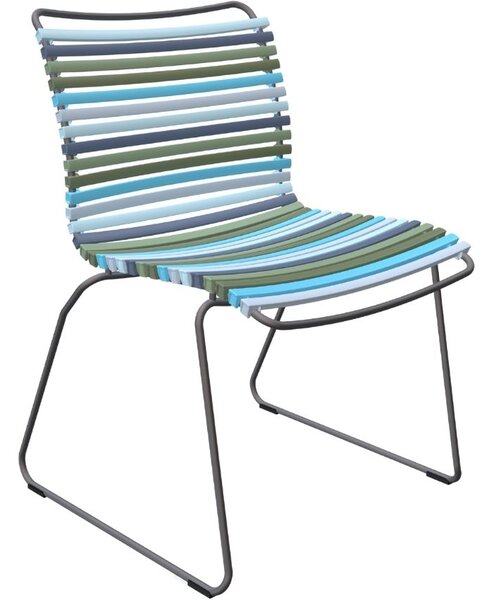 Kék-zöld műanyag kerti szék HOUE Click