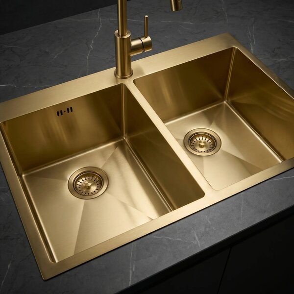 Acél mosogatótálca Joel BRUSH GOLD