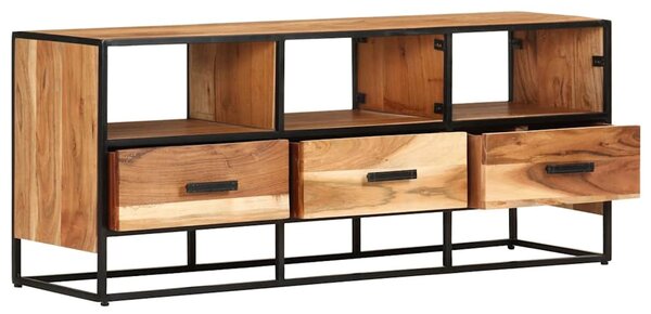 Tömör akácfa TV-szekrény 110 x 30 x 45 cm