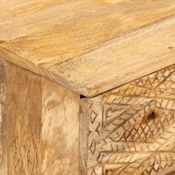 Tömör mangófa TV-szekrény 110 x 30 x 40 cm