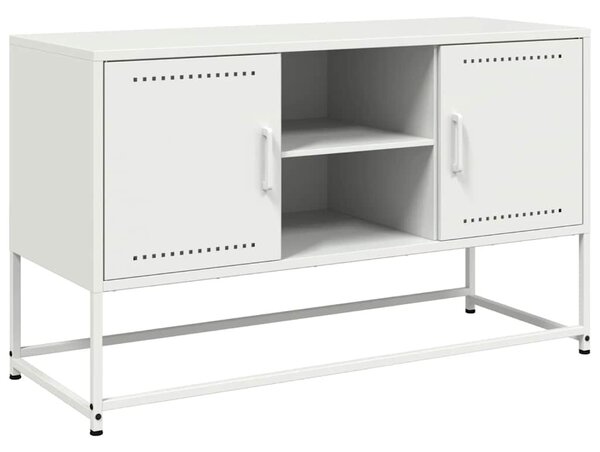 Fehér acél TV-szekrény 100,5x39x60,5 cm