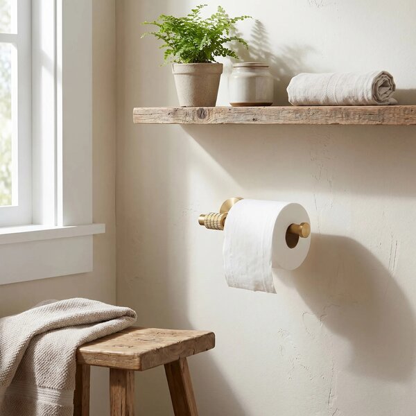 Falra szerelhető wc papír tartó 29105 Riwon Brush Gold