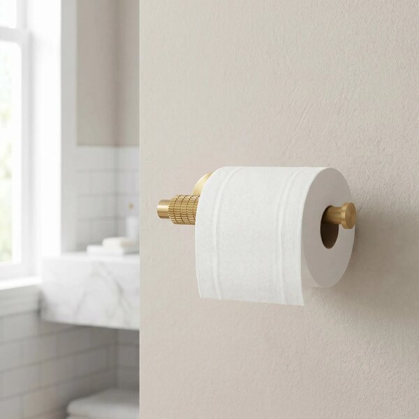 Falra szerelhető wc papír tartó 29105 Riwon Brush Gold