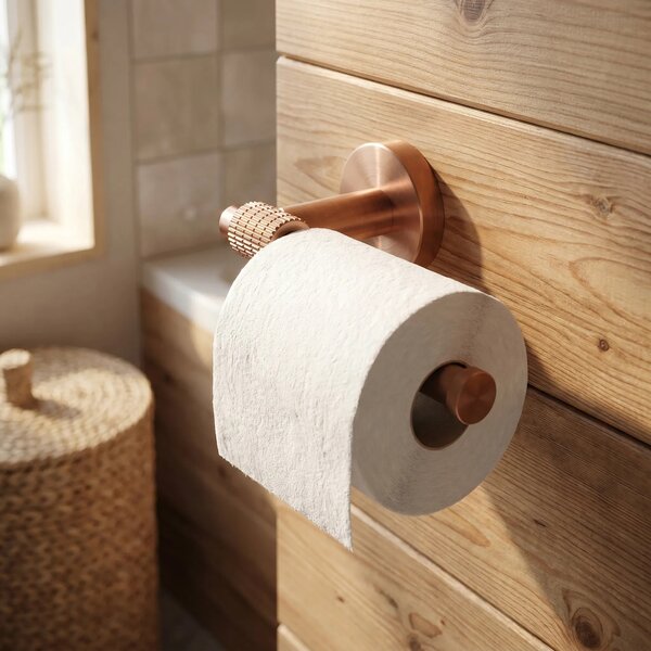 Falra szerelhető wc papír tartó 29105 Riwon Brush Copper