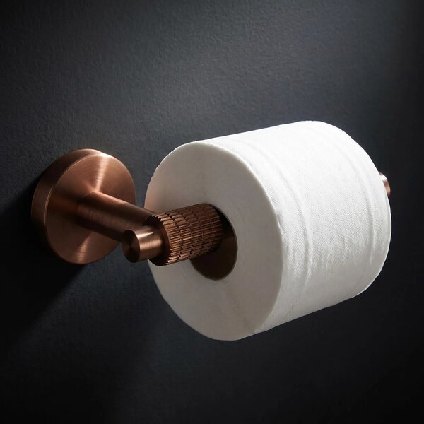 Falra szerelhető wc papír tartó 29105 Riwon Brush Copper