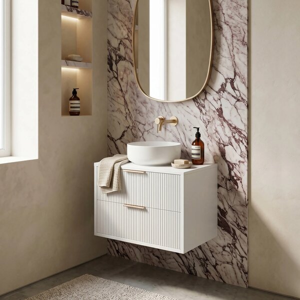 Mosdószekrény Rea Mono 60cm White