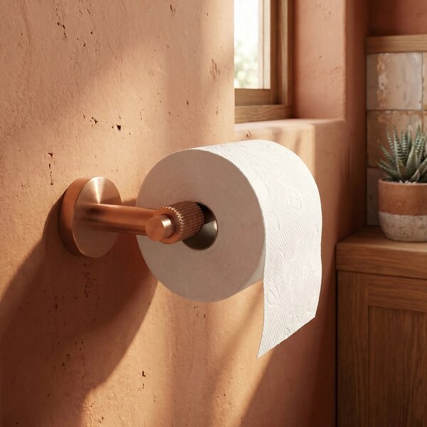 Falra szerelhető wc papír tartó 29105 Riwon Brush Copper