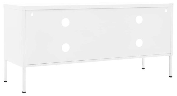 Fehér acél TV-szekrény 105 x 35 x 50 cm
