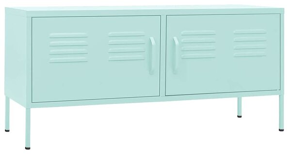 Mentazöld acél TV-szekrény 105 x 35 x 50 cm