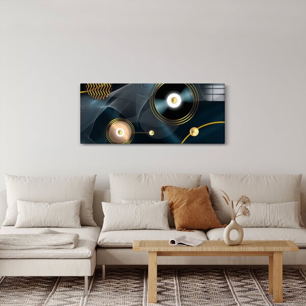 Kép - Arany körök (120x50 cm)