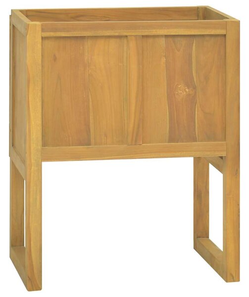 Tömör tíkfa fürdőszobaszekrény 60 x 40 x 75 cm