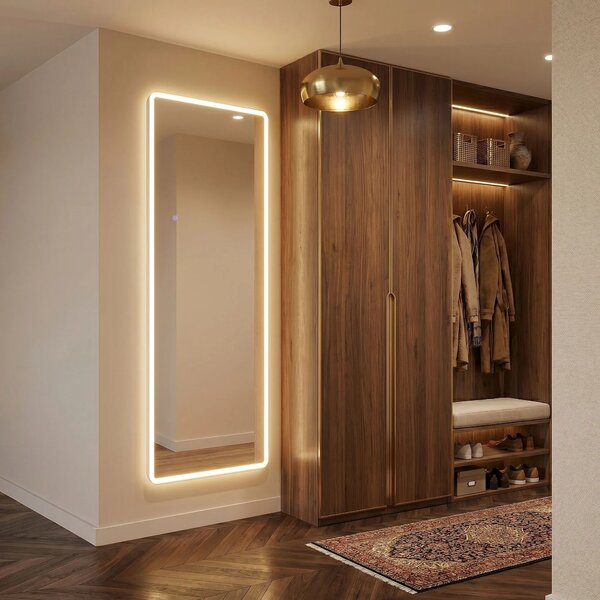 Tükör LED Classico 60x170cm White