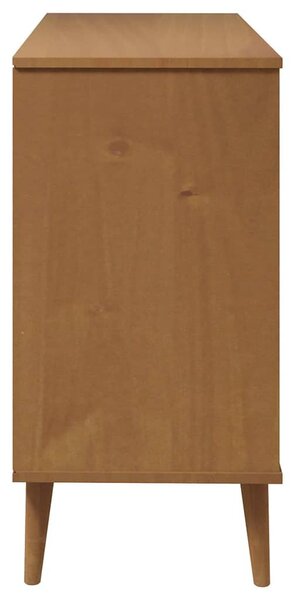 MOLDE barna tömör fenyőfa fiókos szekrény 113 x 40 x 80 cm