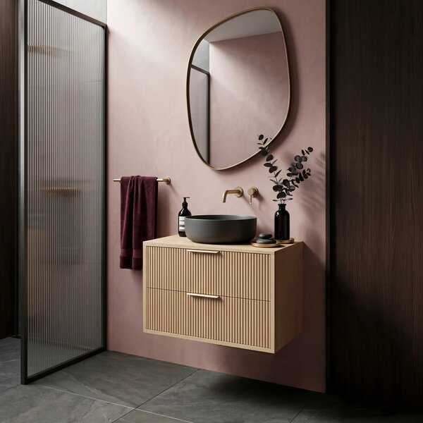 Mosdószekrény Rea Mono 60cm Beige