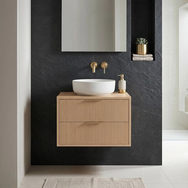 Mosdószekrény Rea Mono 60cm Beige