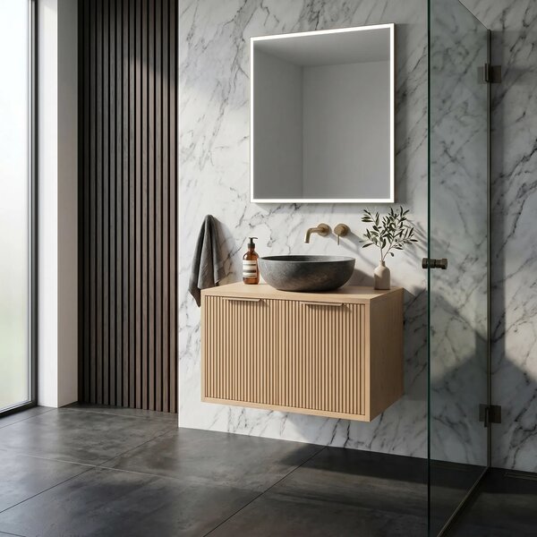 Mosdószekrény Rea Core 60cm Beige