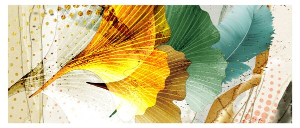 Kép - Levelek (120x50 cm)