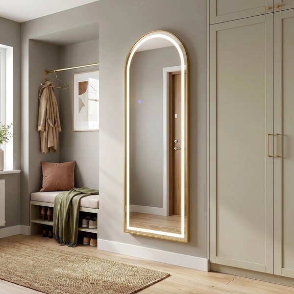 Tükör LED Orbit 50x160cm Brush Gold