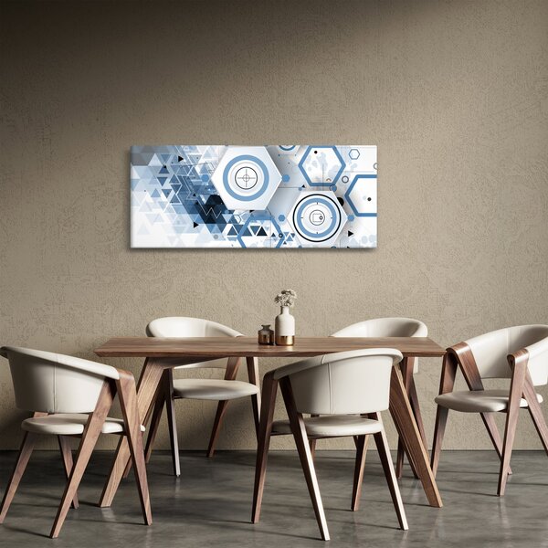 Kép - Geometriai absztrakció (120x50 cm)