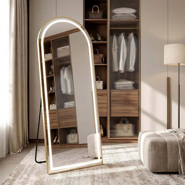 Tükör LED Orbit 50x160cm Brush Gold