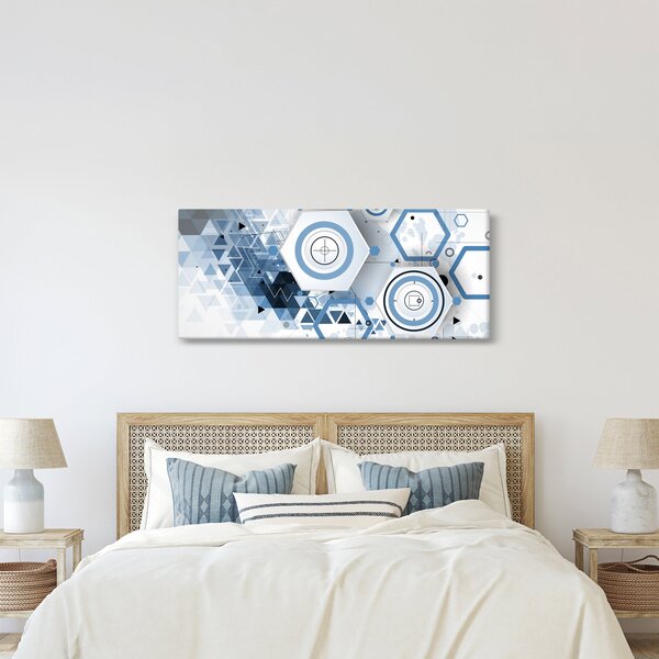 Kép - Geometriai absztrakció (120x50 cm)