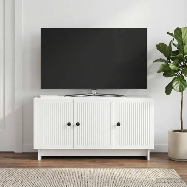 TV szekrény Fehér 99 x 34,5 x 50 cm Szerelt Fa