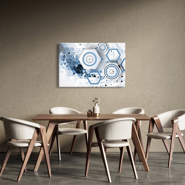 Kép - Geometriai absztrakció (90x60 cm)