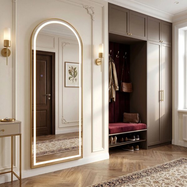 Tükör LED Orbit 50x160cm Brush Gold