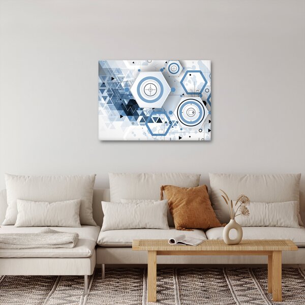 Kép - Geometriai absztrakció (70x50 cm)