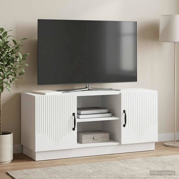 TV szekrény Fehér 102 x 34,5 x 47 cm Szerelt Fa