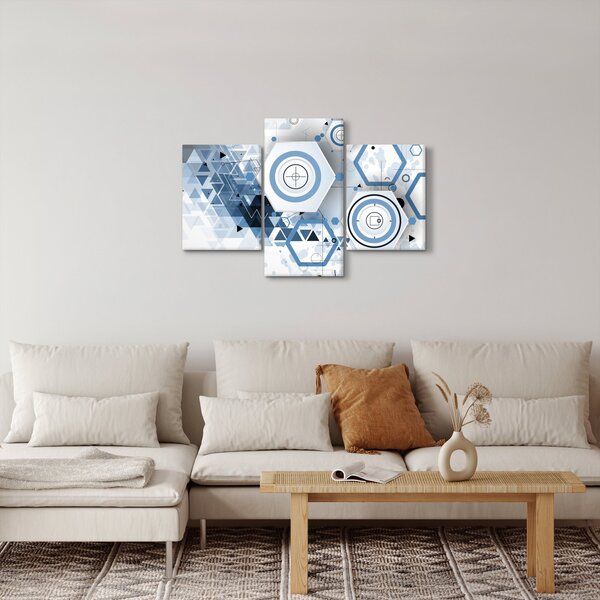 Kép - Geometriai absztrakció (90x60 cm)