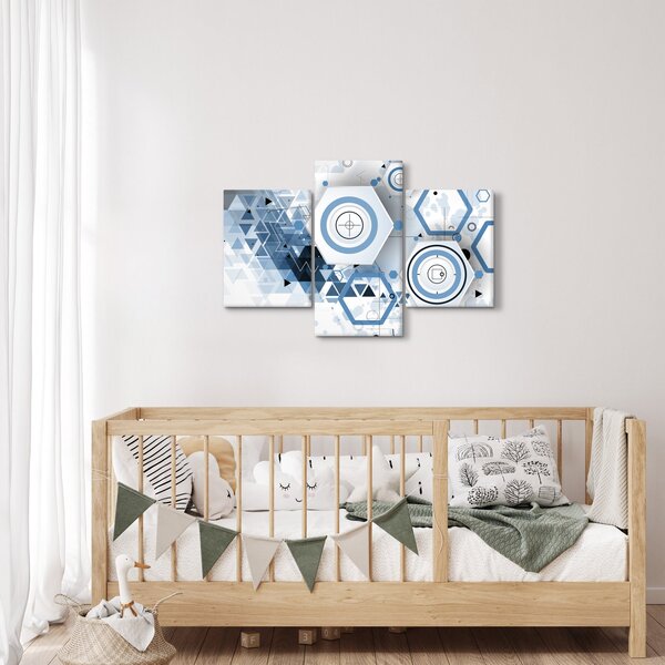 Kép - Geometriai absztrakció (90x60 cm)