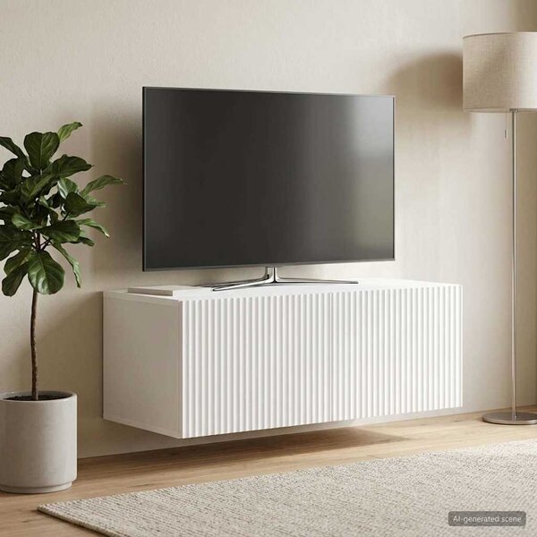 Fali TV szekrény Fehér 78,5 x 41 x 30 cm Szerelt Fa