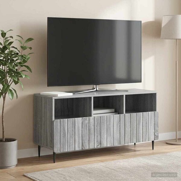 TV szekrény fiókkal Szürke Sonoma 102 x 34,5 x 50 cm Szerelt Fa