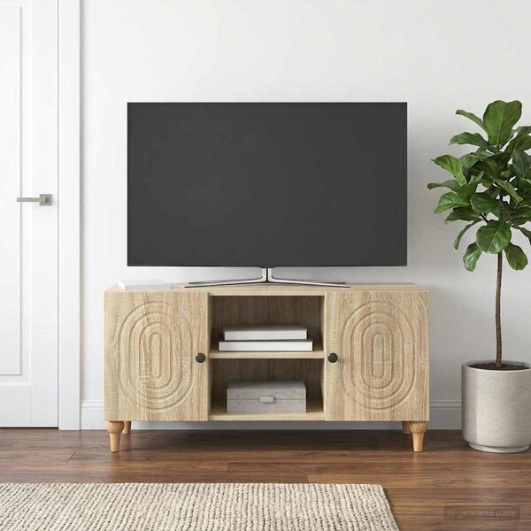 TV szekrény Sonoma Tölgy 102 x 34,5 x 50 cm Szerelt Fa