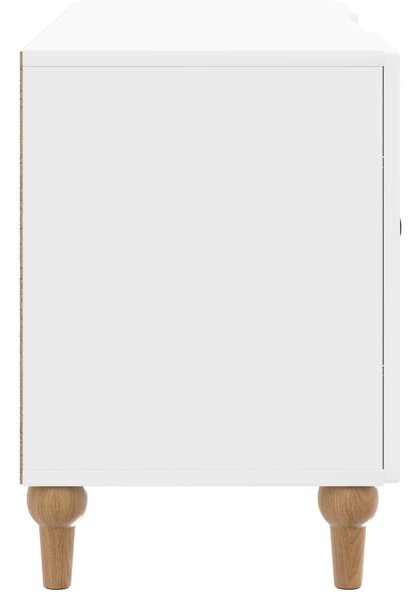 TV szekrény Magasfényű Fehér 102 x 34,5 x 50 cm Szerelt Fa